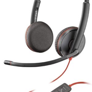 Plantronics Blackwire 3225 USB-A Headset USB & 3.5mm (Poly 209747-101 aka HP 8X229AA)