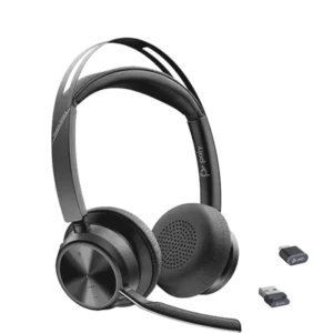 Poly Voyager Focus 2 UC Wireless Headset USB-C + USB-C/A Adapter (Poly USB A 213726-01/ USB C 214432-01 or HP 9T9J3AA)