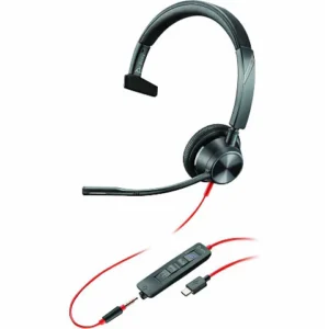 Poly Blackwire 3315 Microsoft Teams Certified Headset +USB-C/A Adapter TAA 8M3U5AA#ABA