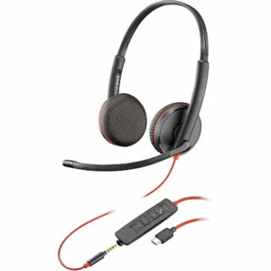Poly Blackwire 3215 Monaural Headset +USB-C/A Adapter TAA 8M3X9AA#ABA