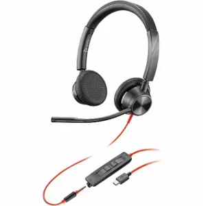 Poly Blackwire 3325 Microsoft Teams Certified Headset +USB-C/A Adapter TAA 8M3V5AA#ABA
