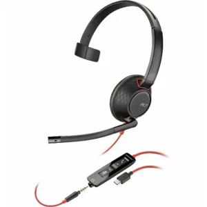 Poly Blackwire 5210 Headset +Inline Cable +USB-C/A Adapter TAA 8M3W7AA#ABA