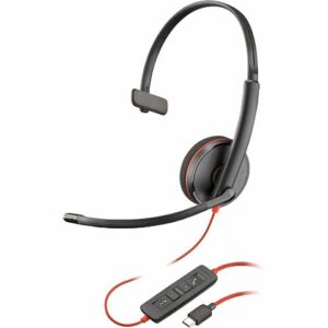 Poly Blackwire 3310 Monaural USB-C Headset +USB-C/A Adapter 8X215AA