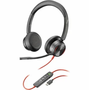 Poly Blackwire 8225 Stereo Microsoft Teams Certified USB-C Headset +USB-C/A Adapter 8X225AA