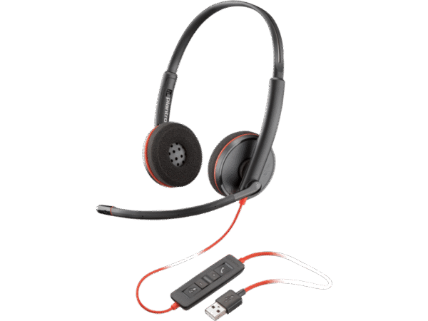 Poly Blackwire C3220 USB-A Black Headset (Bulk) 77R32A6